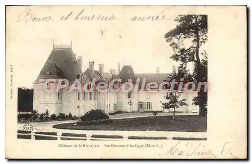 Cartes postales Chateau De La Blanchaie Ste Gemmes D'Andigne