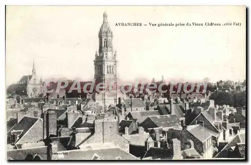 Ansichtskarte AK Avranches Vue Generale Prise Du Vieux Chateau