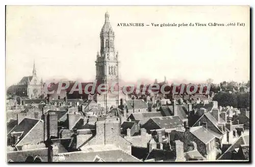 Cartes postales Avranches Vue Generale Prise Du Vieux Chateau