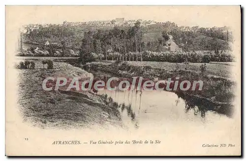 Cartes postales Avranches Vue Generale Prise Des Bords De La S�e