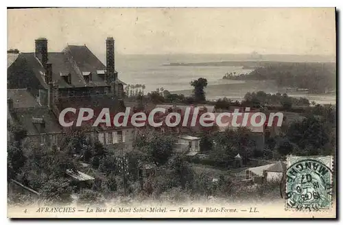 Ansichtskarte AK Avranches La Baie Du Mont Saint Michel Vue De La Plate Forme