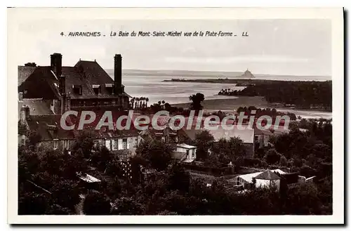Cartes postales Avranches La Baie Du Mont Saint Michel Vue De La Plate Forme