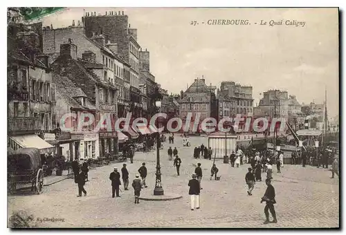 Cartes postales Cherbourg Le Quai Caligny
