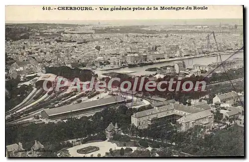 Cartes postales Cherbourg Vue Generale Prise De La Montagne Du Roule
