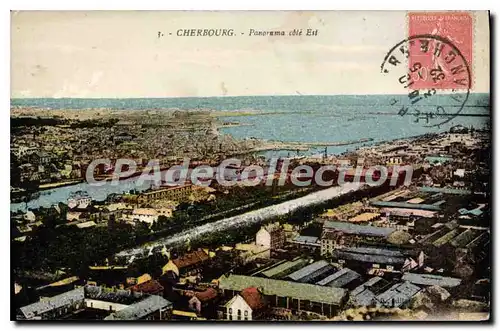 Cartes postales Cherbourg Panorama Cote Est