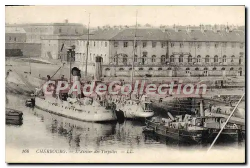 Ansichtskarte AK Cherbourg L'Atelier Des Torpilles