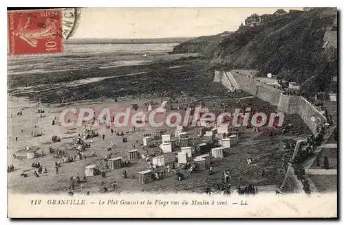 Cartes postales Granville Le Plat Gousset Et La Plage Vus Du Moulin � vent