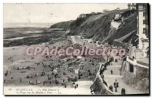 Cartes postales Granville Le Plat Gousset Et La Plage Vus Du moulin � vent