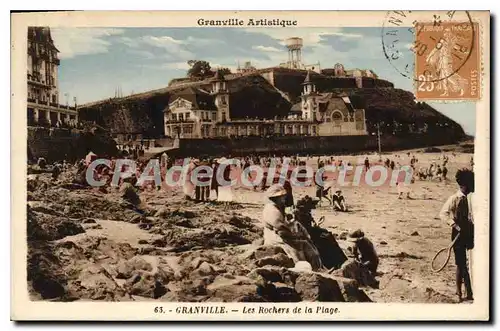 Cartes postales Granville Les Rochers De La Plage