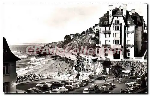 Cartes postales Granville La Plage La Digue Et Le Normandy Hotel