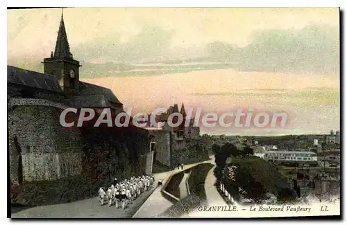 Cartes postales Granville Le Boulevard Vaufleury