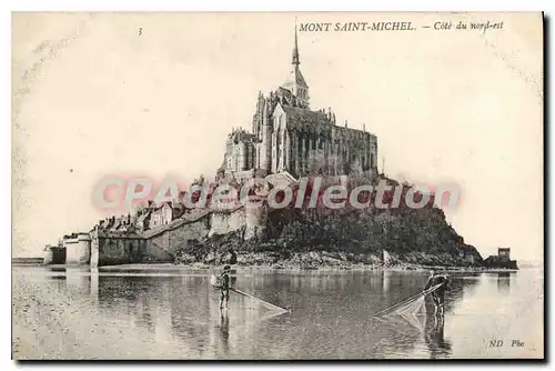 Ansichtskarte AK Le Mont St Michel Le Cote Nord Est