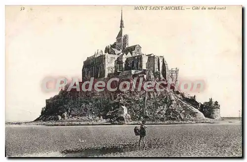 Cartes postales Le Mont St Michel Le Cote Nord ouest
