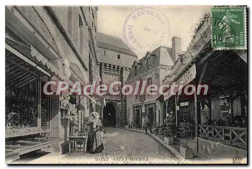 Cartes postales Le Mont St Michel Porte et logis du Roi