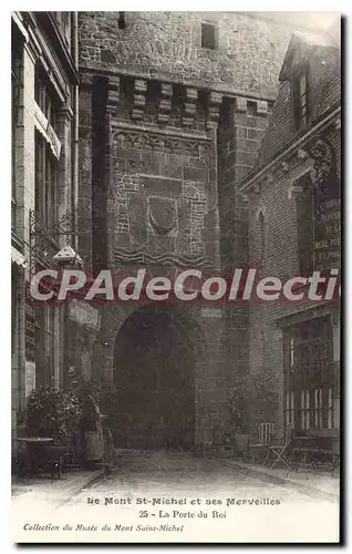 Cartes postales Le Mont St Michel la porte du roi