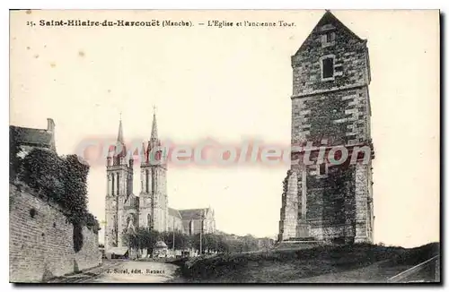 Cartes postales Saint Hilaire Du Harcouet L'Eglise Et I'Ancienne Tour