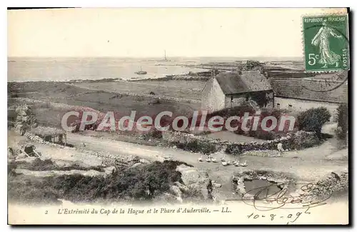 Cartes postales L'Extremite Du Cap De La Hague Et Le Phare D'Auderville