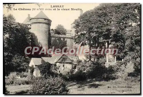 Cartes postales Le Chateau Et Le Vieux Moulin Lassay