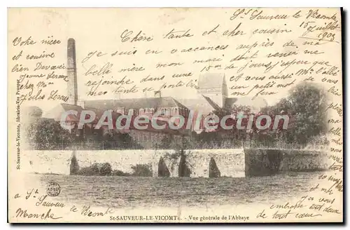 Cartes postales St Sauveur Le Vicomte Vue Generale De I'Abbaye