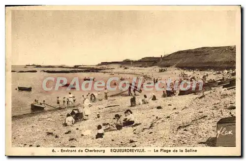 Cartes postales Cherbourg Equeurdreville La Plage De La Saline
