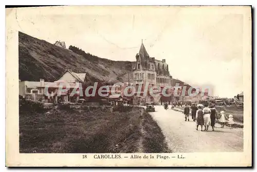 Cartes postales Carolles Allee De La Plage