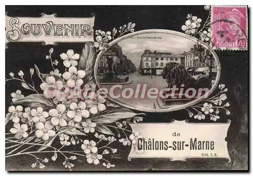 Ansichtskarte AK CHALONS Sur Marne souvenir