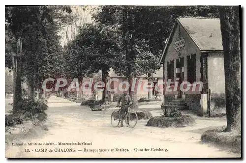 Cartes postales CHALONS Sur Marne Baraquements Militaires quartier Geisberg