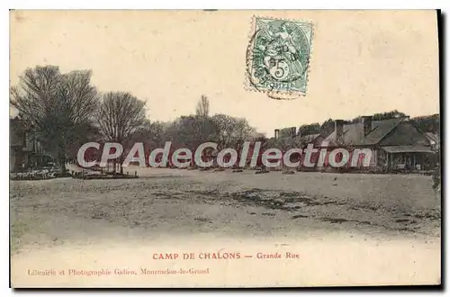 Cartes postales Camp De Chalons Grande Rue