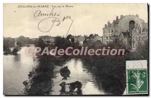 Cartes postales Chalons Sur Marne Vue sur la Marne