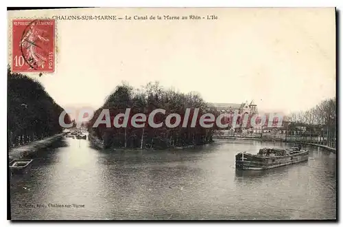 Cartes postales Chalons Sur Marne Le Canal De La Marne