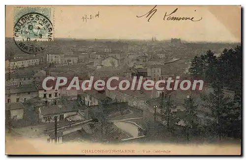 Cartes postales Chalons Sur Marne Vue Generale