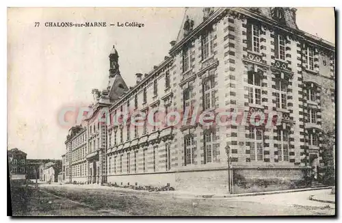 Ansichtskarte AK Chalons Sur Marne Le College