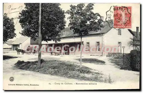 Ansichtskarte AK Camp De Chalons Manutention Millitaire