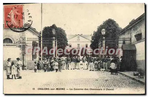 Cartes postales Chalons Sur Marne La Caserne Des Chasseurs A Cheval