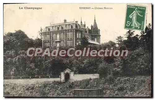 Cartes postales Epernay Chateau Mercier