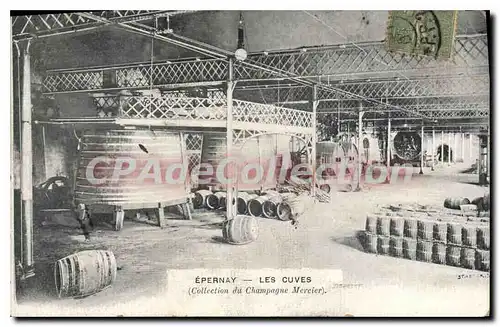 Cartes postales Epernay Les Cuves champagne Mercier