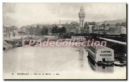 Cartes postales Epernay Vue Sur La Marne