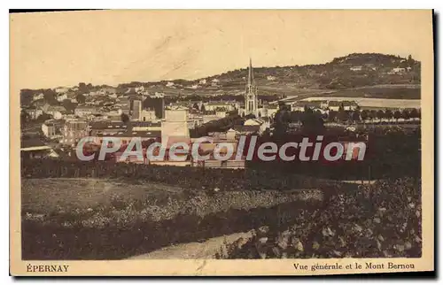 Cartes postales Epernay Vue Generale Et Le Mont Bernou