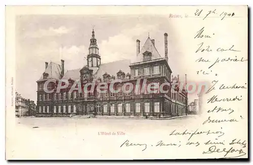 Cartes postales Reims L'Hotel De Ville
