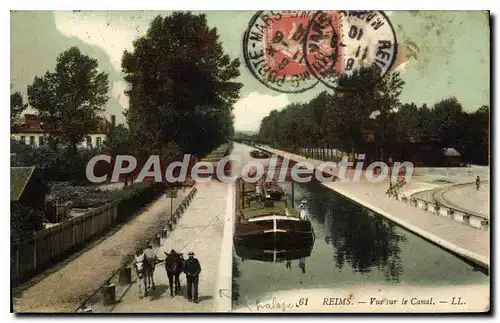 Cartes postales Reims Vue Sur Le Canal