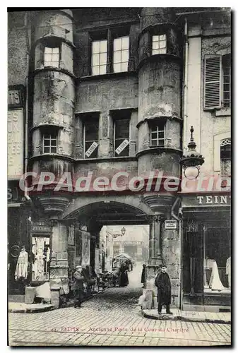 Ansichtskarte AK Reims Ancienne Porte De La Cour Du Chapitre