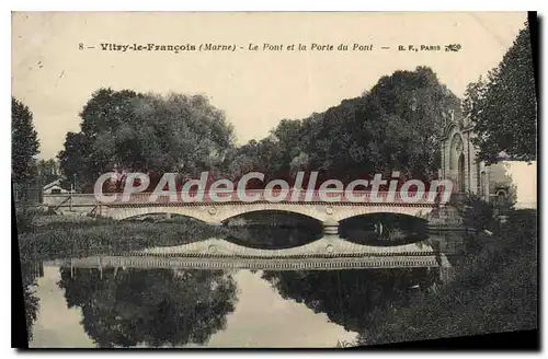 Cartes postales Vitry Le Francois Le pont