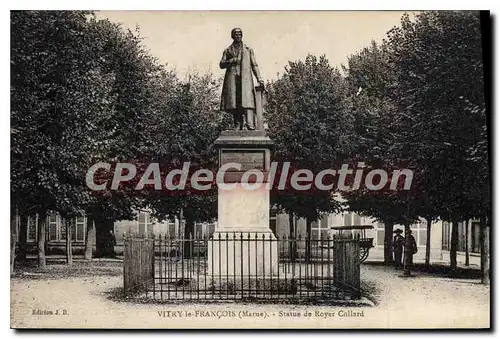 Ansichtskarte AK Vitry Le Francois Statue De Royer Collard