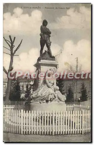 Ansichtskarte AK Vitry Le Francois Monument Du Colonel Moll