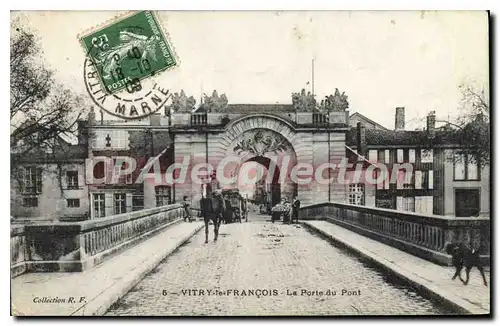 Ansichtskarte AK Vitry Le Francois La Porte Du Pont