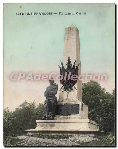 Cartes postales Vitry Le Francois Monument Carnot