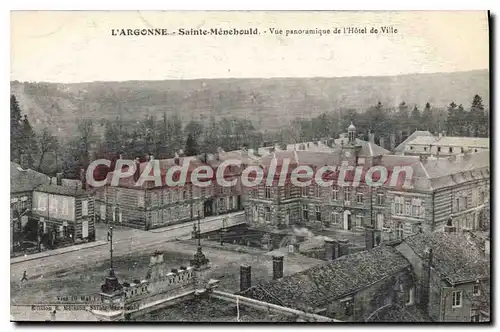 Cartes postales L'Argonne Saint Menehould Vue Panoramique De I'Hotel De Ville