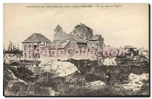 Cartes postales Beaumont Sur Vesle Apres La Guerre