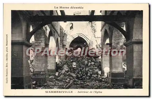 Cartes postales Warmeriville Interieur De I'Eglise