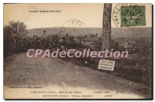 Cartes postales Dormans Entree Du Village